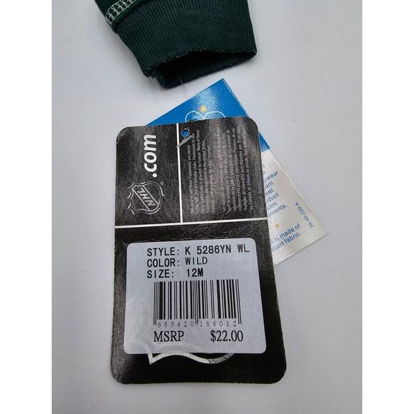 NHL 12M Baby One-piece Minnesota Wild Sleeper NWT - Picture 5 of 6